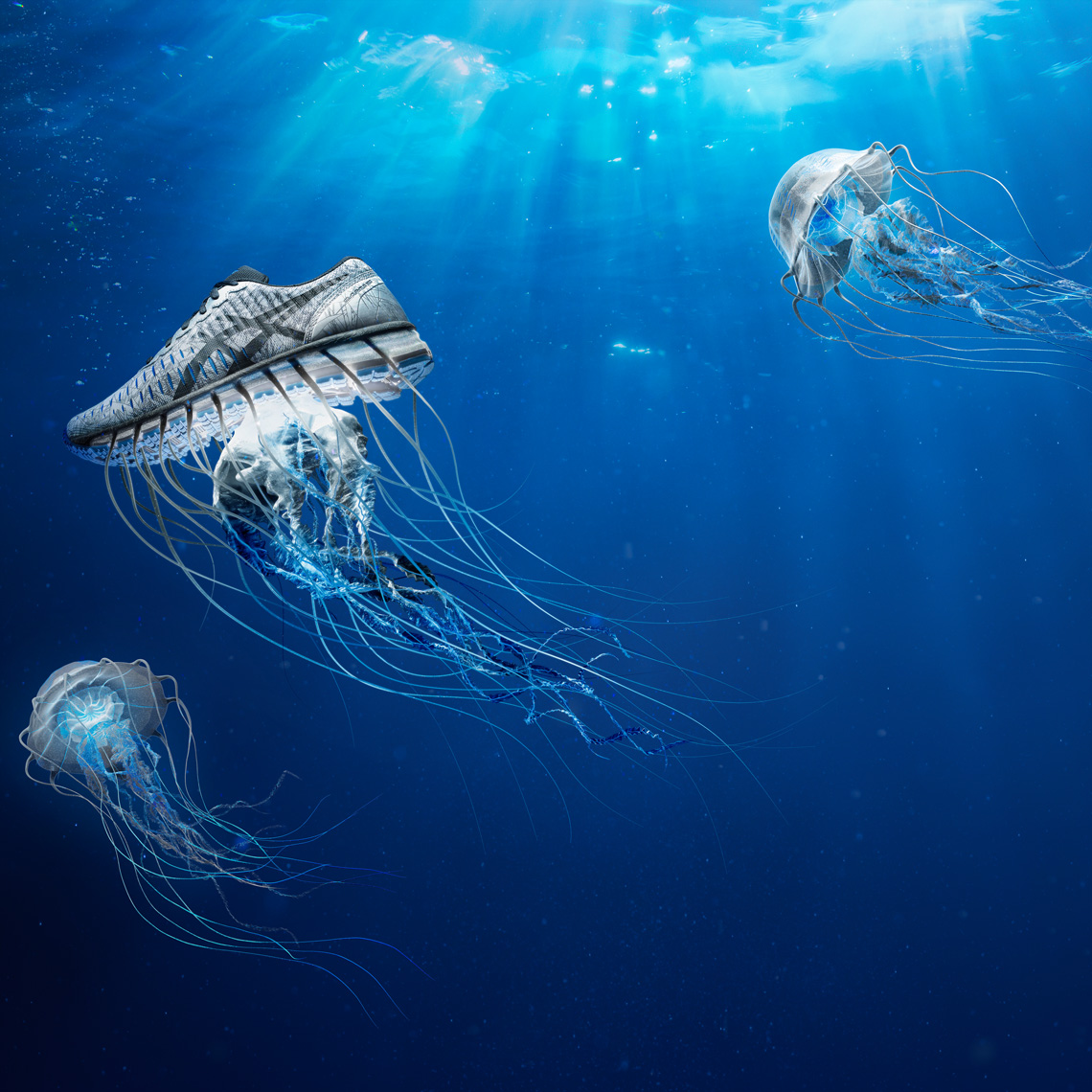 Asics Jellyfish shoe - los angeles product photographer