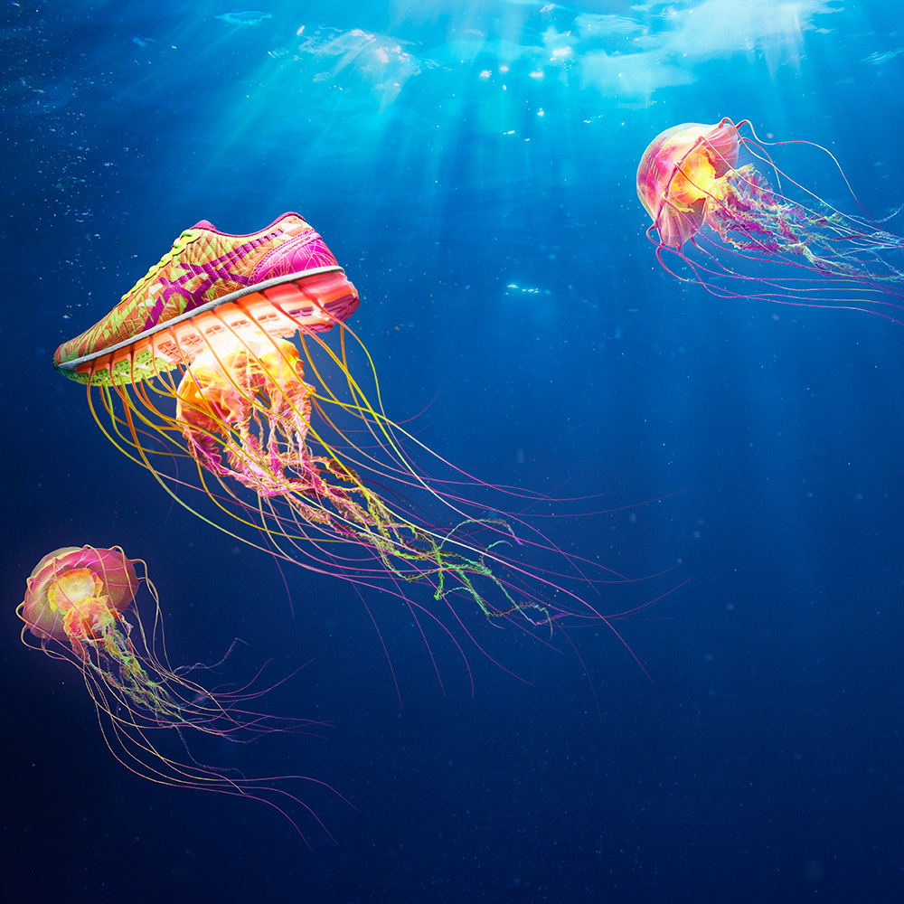 asics jellyfish - los angeles product photographer